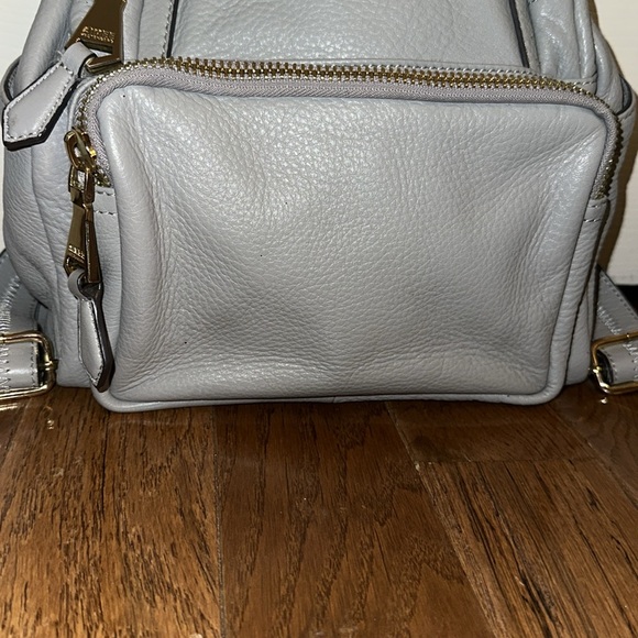 Aimee Kestenberg Gray Leather Backpack - Picture 2 of 13